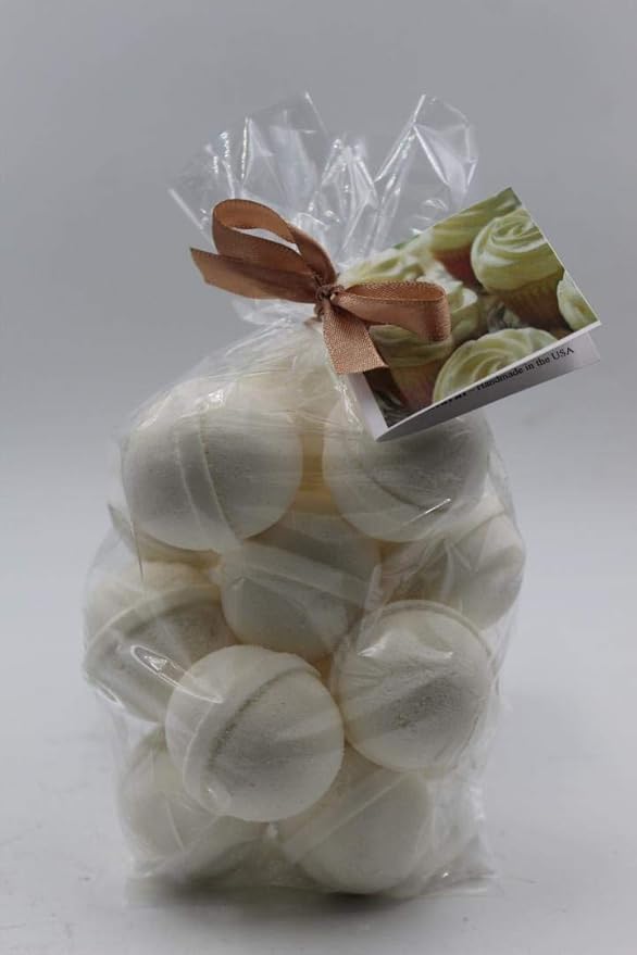Spa Pure Honey Almond Bath Bombs 1 OZ Each β Handmade in USA with Shea, Mango and Cocoa Butter - Ultra Moisturizing and Best for All Skin Types β Count 14
