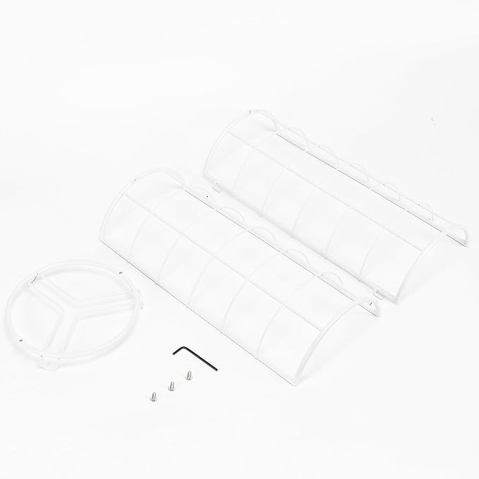 NearMoon Toilet Paper Organizer Stand, Free Standing 3 Rolls Tissue Storage, Metal Bathroom Accessory, Rustproof Toilet Roll Holder for Kitchen Countertop Inside Cabinet Shelf(Metal Base, White)