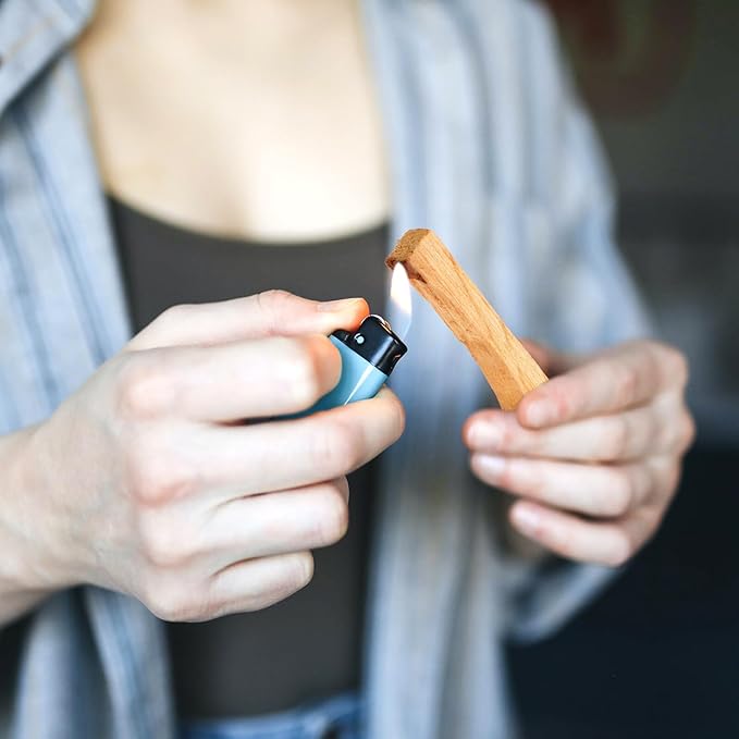 VALICLUD Natural Holy Wood Smudge Sticks Incense for Meditation Yoga Aromatic Home Purification and Clearing