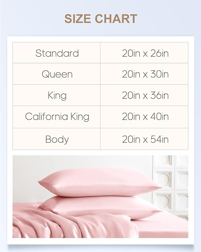 THXSILK Set of 2 Mulberry Silk Zipper Pillow Cases - Highest Grade 6A+ 100% Pure Mulberry Real Silk Pillowcases, 22 Momme Both Sides for Hair and Skin - 2pcs (Light Pink, Queen Size 20"x30")