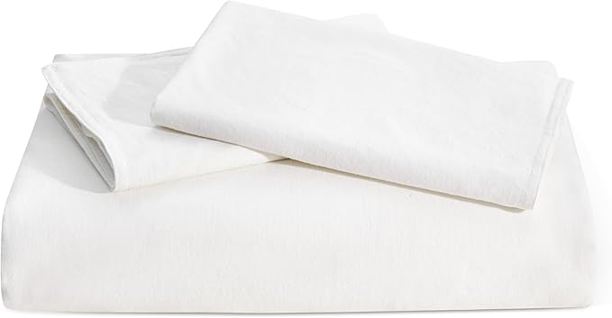 Bedsure Linen Duvet Cover King Size - Linen Cotton Blend Bedding Set, Soft & Cozy, 3 Pieces, 1 Duvet Cover 104x90 Inches and 2 Pillowcases, White Color Cooling Bedding, Comforter Sold Separately