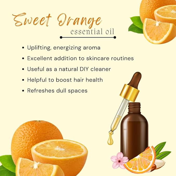 Sweet Orange Essential Oil - 1 Gallon - Plastic Jug - 100% Pure & Uncut - GreenHealth