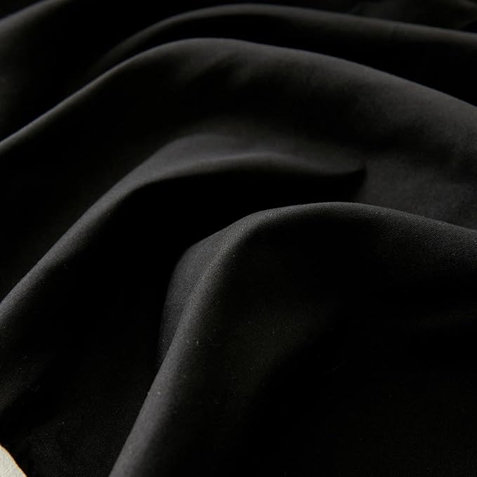 Bed Skirt Twin Size Ruffled Bed Skirt with Split Corners, Black Bed Skirts 12 Inch Drop, Bed Skirting with Platform, 12'' Twin, Black