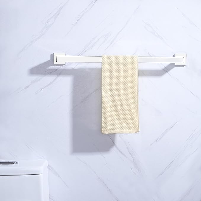 LANC 16-Inche Chrome Towel Bars for Bathroom Wall Mounted, Total-18 Hand Towel Holder Silver Towel Racks Stainless Steel Towel Rods for Bathroom Lavatory Towel Hanger, Polished A8804CP-4P1