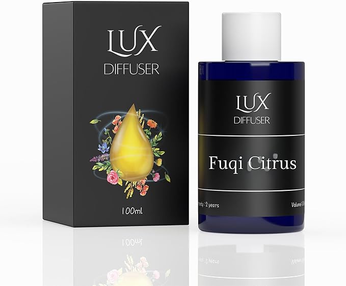 Lux Diffuser – Plug-in Waterless Essential Oil Diffuser, Nanotechnology, Silent Wall Scent Machine for Home & Office, Up to 500 Sq. Ft Coverage (Citrus Scent)
