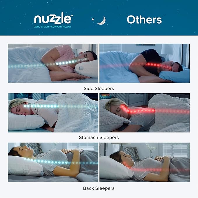 Nuzzle Cooling Adjustable Pillows for Side Sleepers, Luxury King Size Set of 2 Bed Pillows Hotel Collection - Best Adjust Height Soft Firm Pillows for Back, Stomach and Side Sleepers