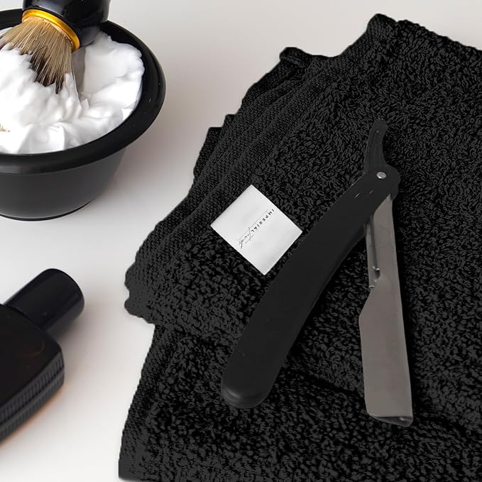 50 PK Saloon Towel Black