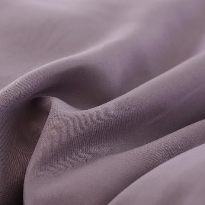 ROSGONIA Comforter Full Size for Boys Teen Girls Dusty Purple, 3pcs(1 Boho Comforter & 2 Pillowcases) Lightweight Dorm Bedding Soft All Season Bed Set