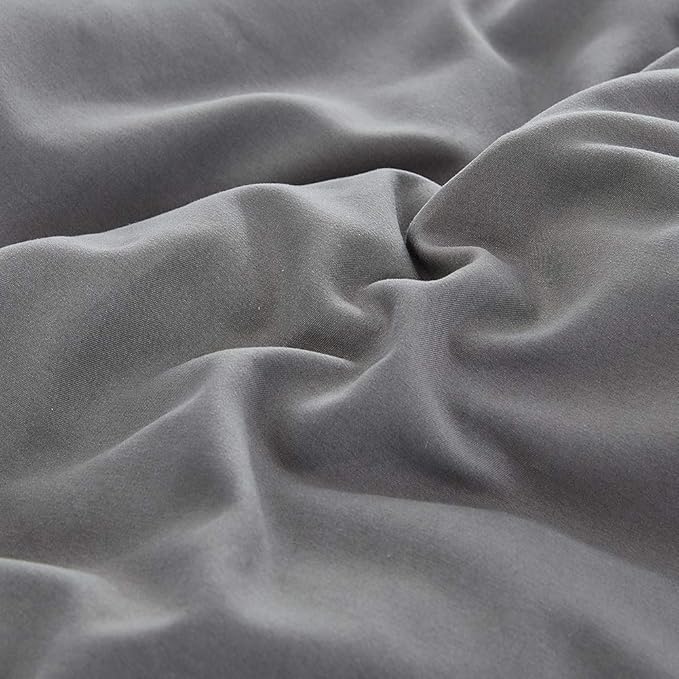 Cottonight Grey Comforter Set California King Dark Gray Bedding Comforter Set Cal King Size Charcoal Grey Blanket Quilts Lightweight 3PCS Gray Bedding Comforter Sets