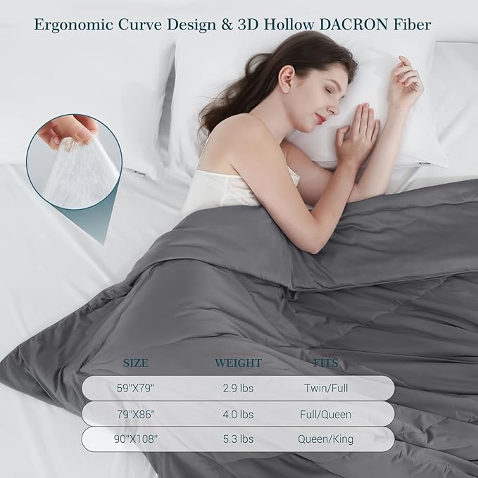 Elegear Revolutionary Cooling Comforter King Absorbs Body Heat to Keep Cool, Cooling Blanket for Hot Sleepers Japanese Arc-Chill 3.0 Cool Tech Fabric Summer Comforter Hypo-Allergenic Cool Quilt-Gray