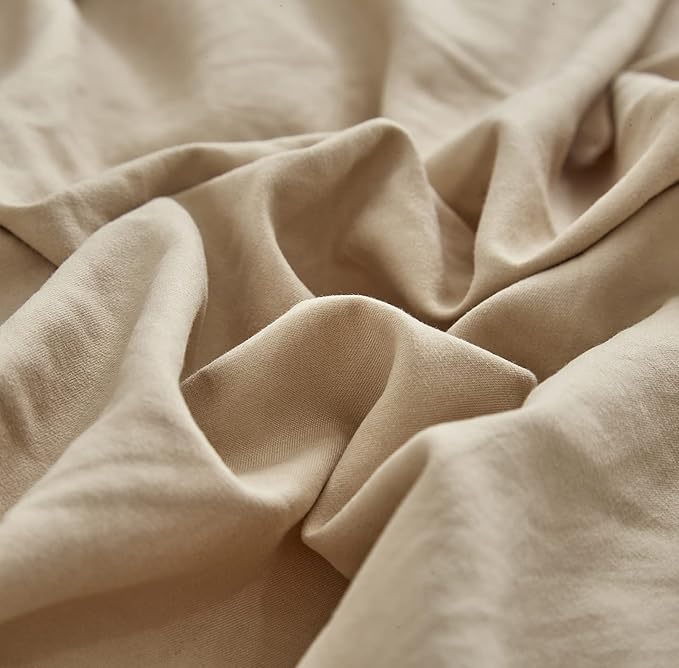 Cottonight Khaki Comforter Set California King Bedding Set Women Men Taupe Sand Color Blanket Quilts Soft Breathable Modern Solid Champagne Comforter Set for Cal King Bed
