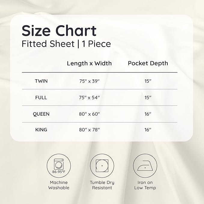 Bambaw 100% Viscose Derived from Bamboo Full Fitted Sheet Size, 15’’ Deep Pocket Full Fitted Sheets Only with Corner Straps, Cooling & Breathable (Terracotta)