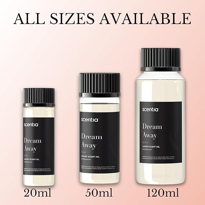 Scentia Fragrance Oil Blend, Inspired by Iconic Perfume, Home Luxury Scents, Essential Oil Blend for Aromatherapy Diffusers, Humidifiers & Candle Making -Dream Away 20ml, 0.67 Fl Oz, Thanksgiving Gift