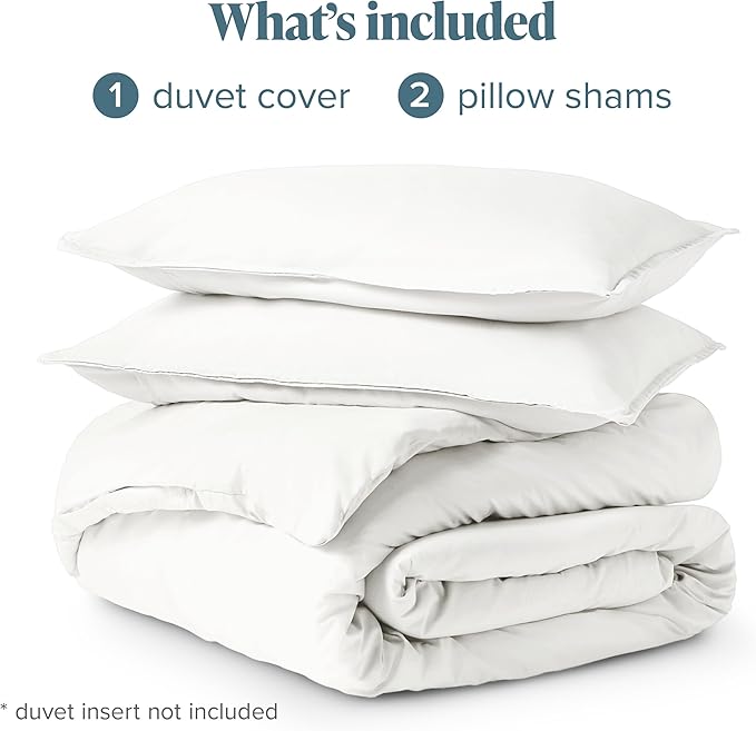 Bare Home Bedding Duvet Cover Full Size - Premium 1800 Super Soft Collection - Lightweight, Cooling - Soft Breathable Bedding Duvet Cover (Full, Cream)
