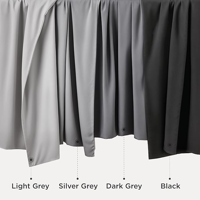 Bedsure King Size Pillow Cases Set of 2, Cooling Pillow Cases King, Rayon Derived from Bamboo Silver Grey Pillowcases, Breathable & Silky Soft Bedding Pillow Cover with Envelope Closure, 20x36 Inches