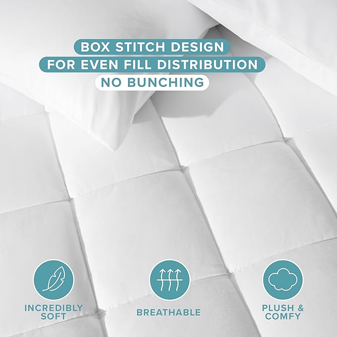 Bare Home California King Cotton Top Mattress Cover - Deep Pockets, Breathable, Down Alternative Fiber Fill