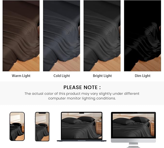 THXSILK 100% Pure Mulberry Silk Duvet Cover Set 3 Piece, 6A+ Grade Luxury Soft Bedding Silk Sheets for Hair and Skin, 1 Pcs Duvet/Quilt/Comforter Cover with 2 Zippered Pillowcases (Black, King)