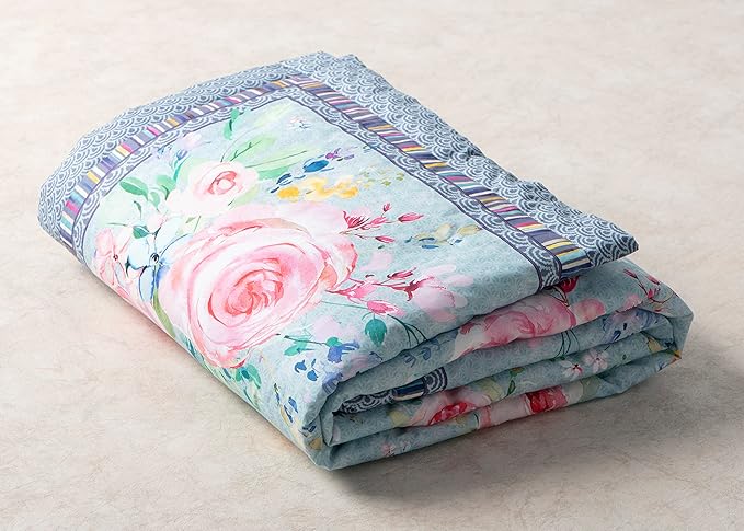 Maison d' Hermine Throw Blanket for Couch Lightweight Soft Warm Breathable Cotton Throw Blankets for Bed Girls Boys Women Men Gifts Sofa Travel Living Room Chair Bedding (50"x60", Sweet Rose Lavender)