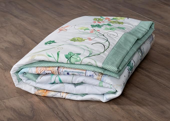 Maison d' Hermine Throw Blanket for Couch Lightweight Soft Warm Breathable Cotton Throw Blankets for Bed Girls Boys Women Men Gifts Sofa Travel Living Room Chair Bedding (50"x60", Snowy World)