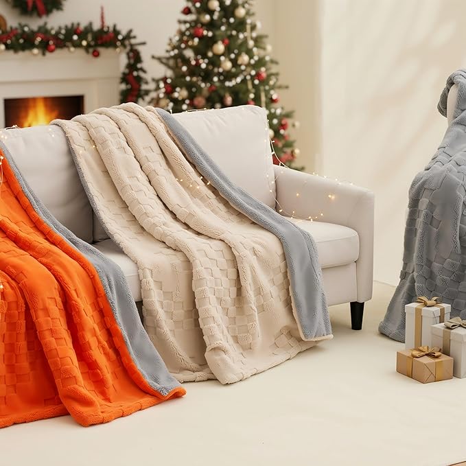 Heated Blanket 50x60 Inch Electric Blanket Throw Blanket with 6 Heat Settings and 1-4H Auto Off Timer, Machine Washable Soft Flannel Fleece for Couches, Beds Office (Grey)