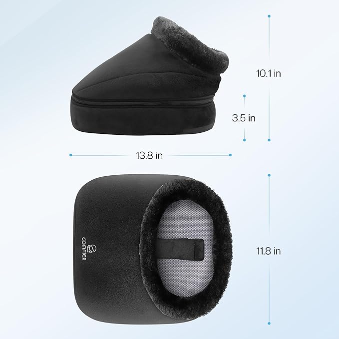 COMFIER 2-in-1 Shiatsu Foot & Back Massager with Heat, Electric Foot Warmer for Women,Men,Feet Massager Machine, Feet Heater,Gifts