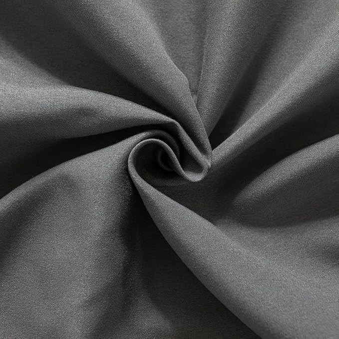 Bed Skirt Ruffled Bed Skirt with Split Corners, 18 Inch Drop Dust Ruffle Bed Skirt with Platform, Grey,King Size