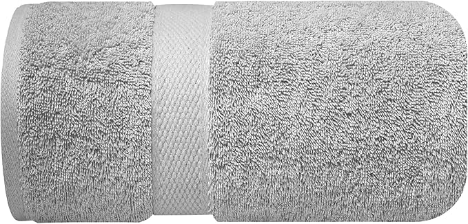 Infinitee Xclusives ā Luxury Bath Sheets Towels ā 1 Pack 600 GSM (35X70 Inches) ā 100% Ring Spun Cotton Large Bath Towels for Bathroom (Charming Grey, Bath Sheets - Pack 1)