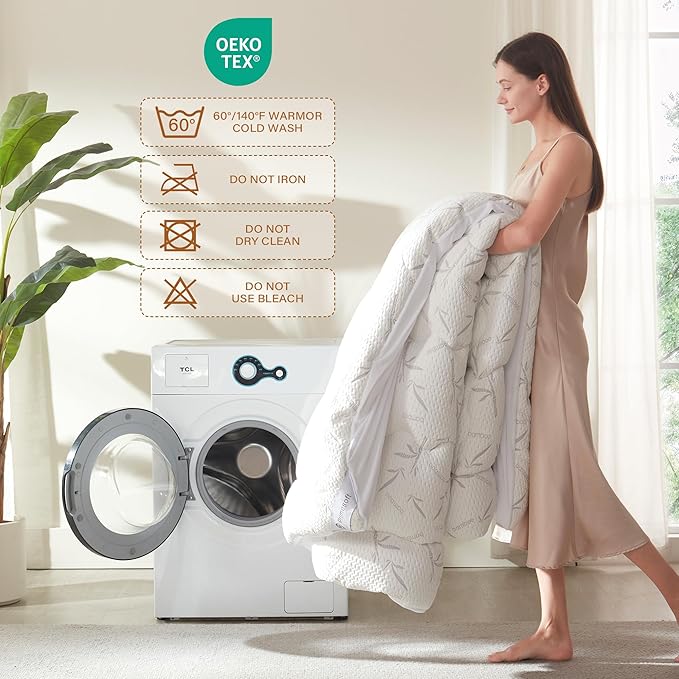 100% Waterproof Twin XL Size Mattress Topper,Thick Pillow Top Mattress Pad,Up to 21 Inch Deep Pocket,Soft Breathable Mattress Pad for Back Pain, Protector Cover(White)