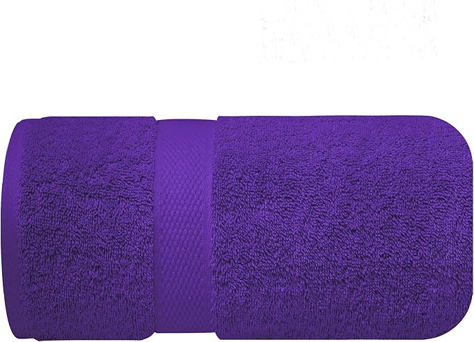 Infinitee Xclusives ā Luxury Bath Sheets Towels ā 1 Pack 600 GSM (35X70 Inches) ā 100% Ring Spun Cotton Large Bath Towels for Bathroom (Profound Purple, Bath Sheets - Pack 1)