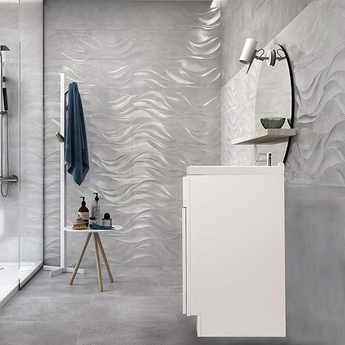 36 White Veneer Bathroom Vanity Flat Door Style RTA Cabinet Base - NITURRA Moderno Series 36 W x 21 D x 34.5 H