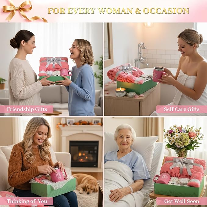 Birthday Gifts for Women,Self Care Gifts Get Well Soon Gift Baskets,Sympathy Gifts,Spa Gift Set,Thinking of You,Thank You, for Best Friend Mom Wife Sister Grandma
