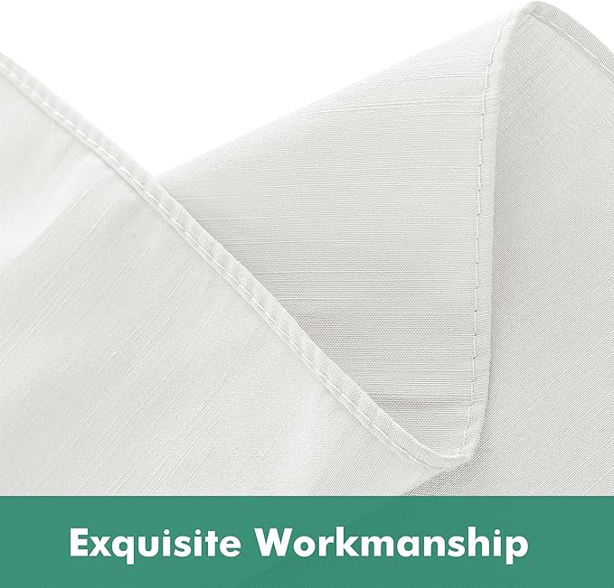 Biscaynebay Wrap Around Bed Skirts with Split Corners for Full Beds 15" Drop, Ivory Adjustable Elastic Dust Ruffles Easy Fit Wrinkle Resistant Silky Luxurious Fabric Machine Washable