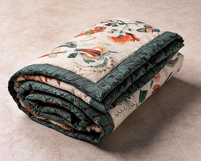 Maison d' Hermine Throw Blanket for Couch Lightweight Soft Warm Breathable Cotton Throw Blankets for Bed Girls Boys Women Men Gifts Sofa Travel Living Room Chair Bedding (50"x60", Dalida)