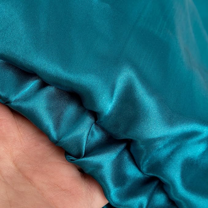 Blue Silk Bonnet for Sleeping Women Adjustable Double Layer Hair Bonnet for Curly Braids Hair Soft Satin Bonnet Night Sleep