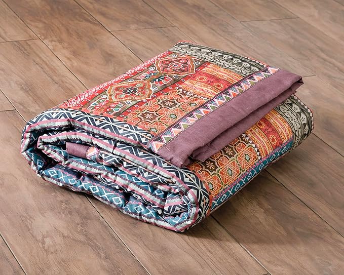 Maison d' Hermine Throw Blanket for Couch Lightweight Soft Warm Breathable Cotton Throw Blankets for Bed Girls Boys Women Men Gifts Sofa Travel Living Room Chair Bedding (60"x80", Ispahan)