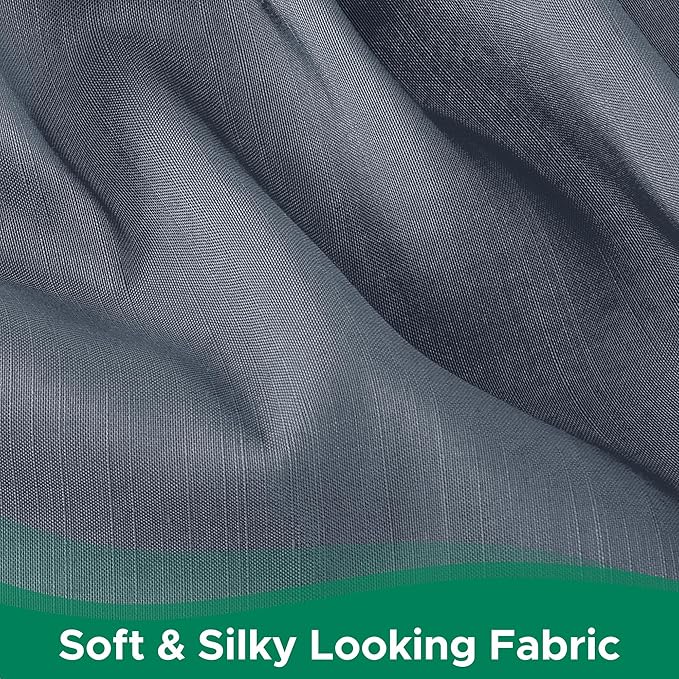 Biscaynebay Wrap Around Bed Skirts for King & Cal King Beds Extra Long Drop of 25", Dark Grey Adjustable Elastic Dust Ruffles Easy Fit Wrinkle Resistant Silky Luxurious Fabric Machine Washable