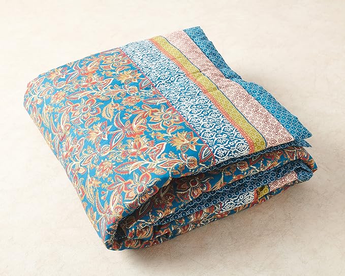 Maison d' Hermine Throw Blanket for Couch Lightweight Soft Warm Breathable Cotton Throw Blankets for Bed Girls Boys Women Men Gifts Sofa Travel Living Room Chair Bedding (60"x80", Kerala)