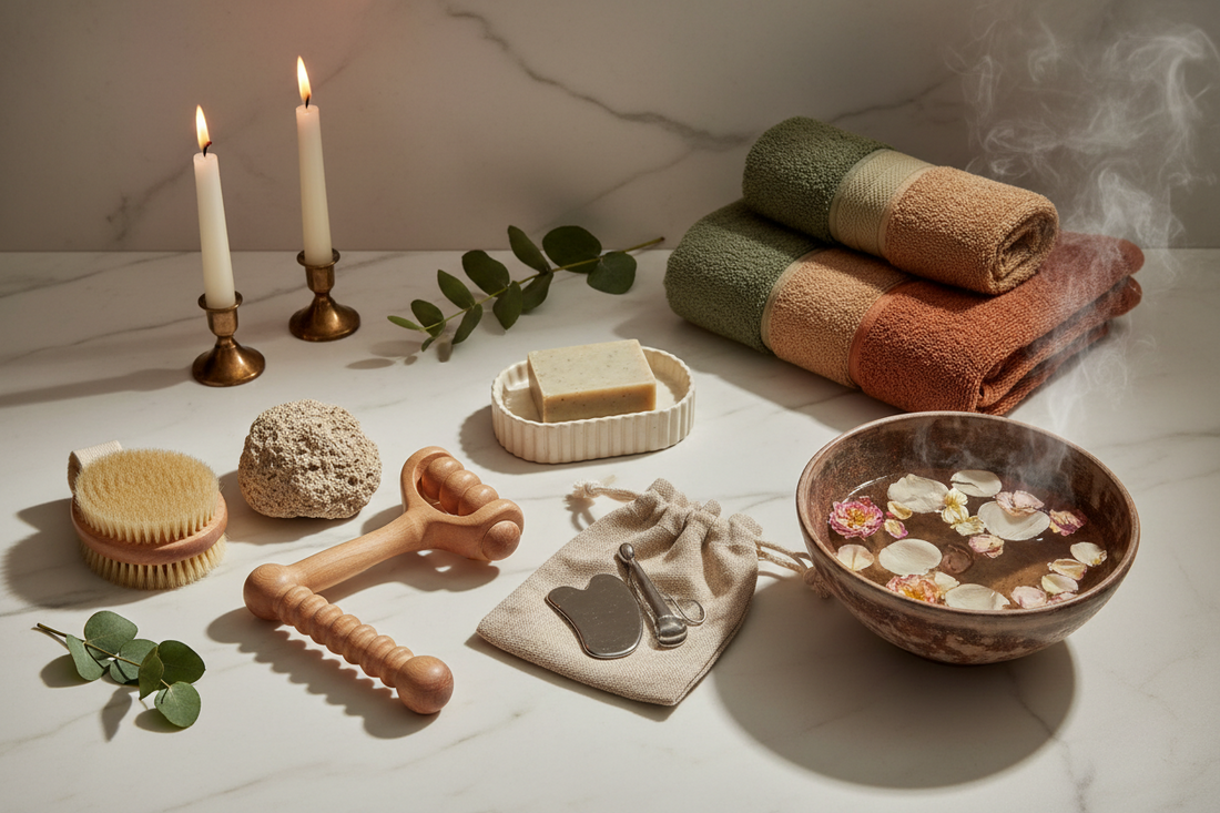 Grounded Recovery Ritual: Building a Post-Stress Bathroom Routine with Texture, Pressure, and Systemized Kits