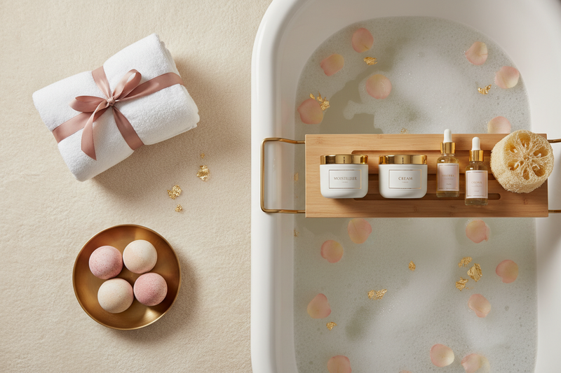 Spa-Grade Hydration with Creams & Moisturizers, Bubble Bath, and Bath & Bathing Accessories