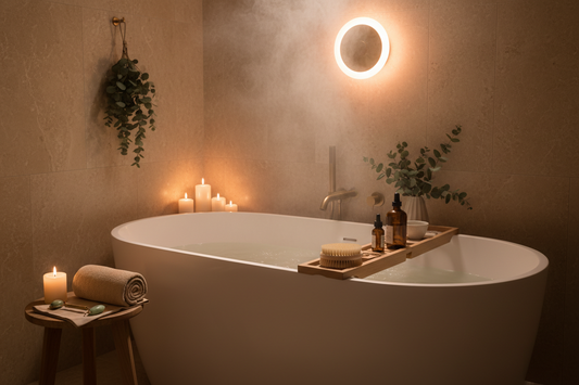 Thermal Comfort Loop: Engineering a Warm Bath Routine with Lighting, Touch, and Recovery Tools