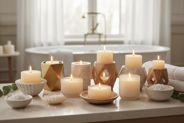Bath Candles & Holders