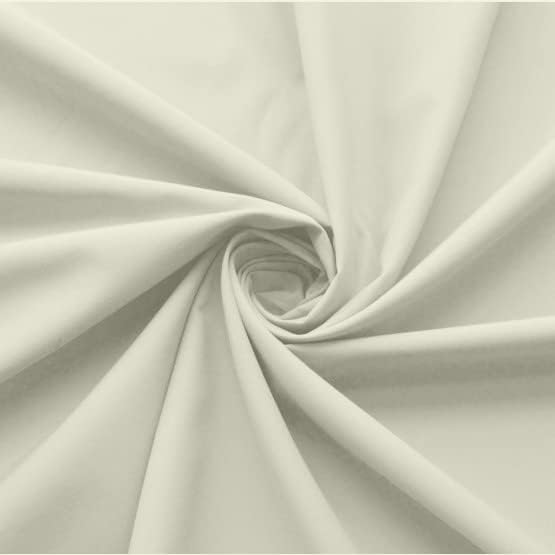 Ruffled Bed Skirt with Split Corners-Dust Ruffle - 24" Drop 100% Microfiber Soft,Sheen & Luxurious Look - Bed Skirts (Ivory -Twin)