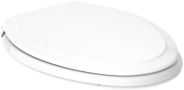KOHLER 4734-RL-0 Rutledge ReadyLatch Soft Close Elongated Toilet Seat, Quiet-Close Lid Grip-Tight Bumpers, Installation Hardware, Home Essentials, White