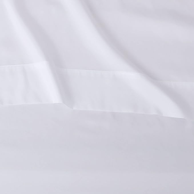 Amazon Basics Lightweight Super Soft Easy Care Wrinkle Free Microfiber 3 Piece Bed Sheet Set with 14-Inch Deep Pockets, Twin, Bright White, Solid, Kids, Men & Women Bedding