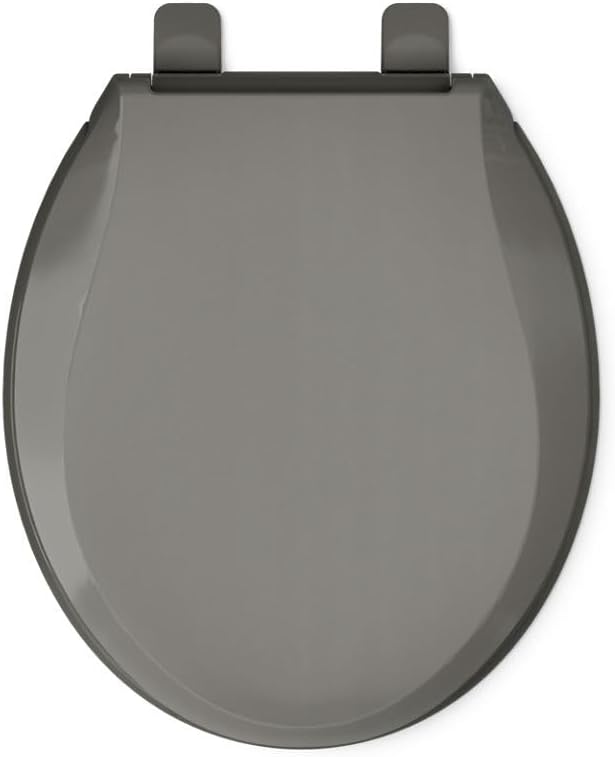 KOHLER 4639-RL-NY Cachet ReadyLatch Round Toilet Seat Soft Close, Thunder Grey