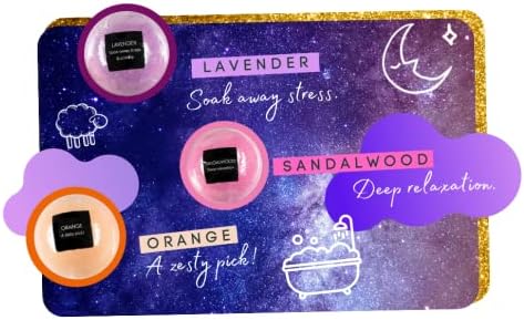 Sweet Dreams Aromatherapy Relaxing Bath Bomb Gift Set for Women - 6 Bomb Bath Fizzers at 4OZ or 113g per Bubble & Spa Bath Gifts