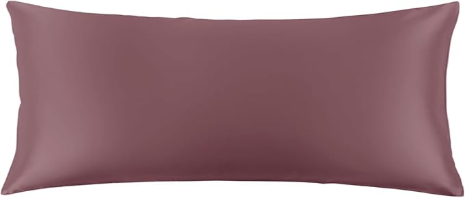 THXSILK Set of 2 100% Mulberry Silk Pillowcase for Hair and Skin Health, 22 Momme Soft and Smooth Pillowcases with Hidden Zipper, Both Sides Premium Grade 6A+ Silk, Body Size 20"x54", Purple