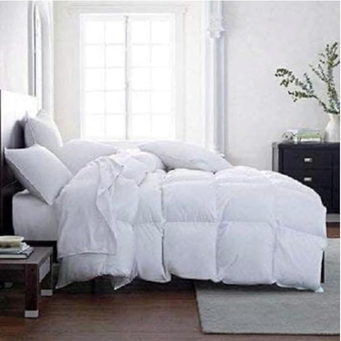 Lavish Comforts Twin Down Alterantive Comforter - Twin Duvet Insert with Tabs Premium, Premium Hotel Comforter Machine Washable, Hypoallergenic for Sensitive Skin - White 68 x 86