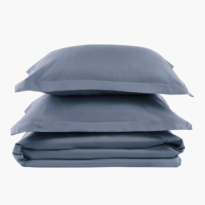 PeachSkinSheets 1500tc Level of Softness Soft Cooling Duvet Cover Set Queen/Full Size - French Blue