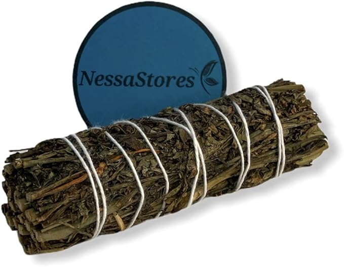 NessaStores 14 pcs Ruda Rue Smudge Sticks, 4-Inch Hand Tied, All Natural, Ethically Sourced for Home Cleansing, Clearing Negative Energy, & Attracting Positivity JC-204